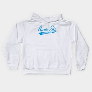 Après-Ski – Boozing Team (Lettering / Apres Ski / Blue) Kids Hoodie